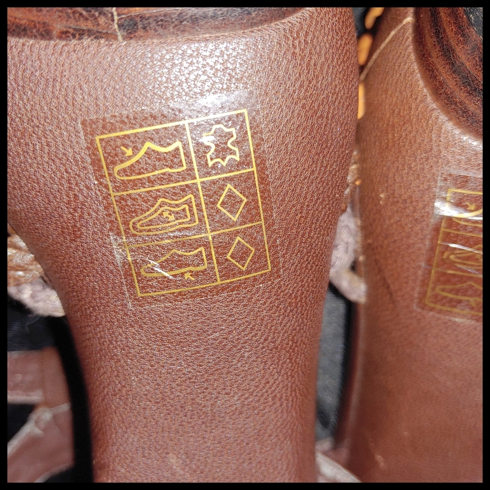 Aldo Brown Heeled Platform Sandals - Picture 7 of 13